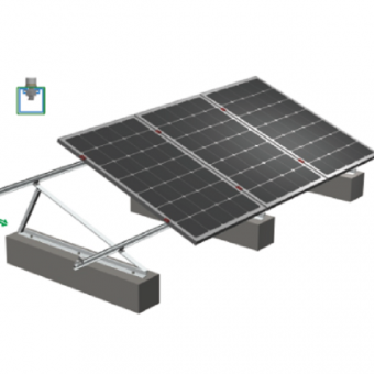 support de triangle réglable pour toit solaire