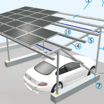 système de montage solaire carport