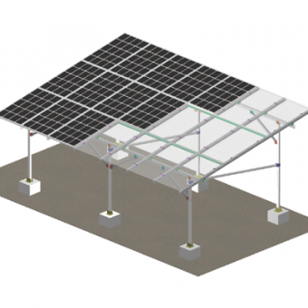 auvent photovoltaïque structurel étanche
