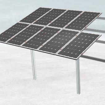 système de montage solaire pour poteau