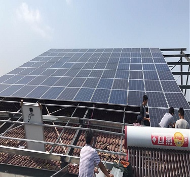 jiangsu suqian 50kw centrale photovoltaïque sur le toit