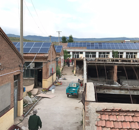 Hebei zhangjiakou 80kw centrale photovoltaïque sur le toit