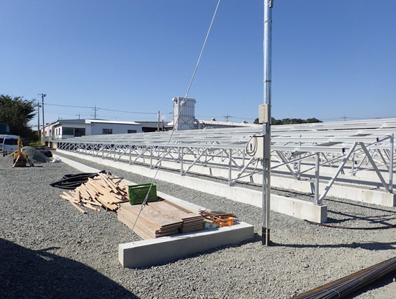  30MW projet de système de montage solaire au sol à Fukui Japon