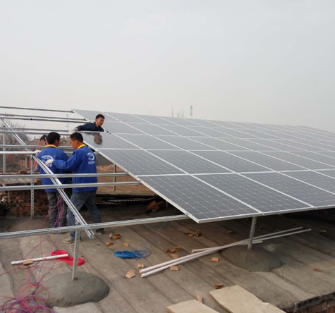 henan pingdingshan 40kw projet photovoltaïque-aquaculture