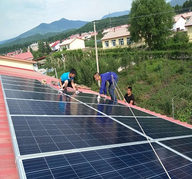 jilin baishan 15kw rooftop photovoltaïque power station