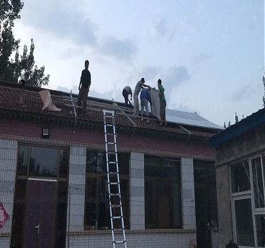 shandong weifang 5kw centrale photovoltaïque sur le toit