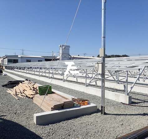  30MW projet de système de montage solaire au sol à Fukui Japon